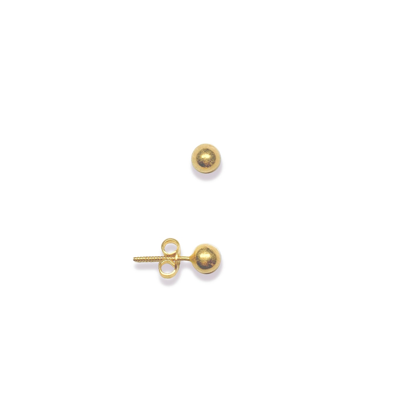 Sphere Stud- Solid 18ct Gold